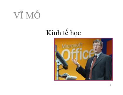 Bài giảng Kinh tế học vĩ mô - Chương 6: Thất nghiệp và lạm phát