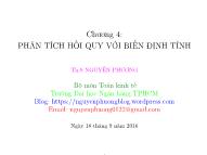 Bài giảng Kinh tế lượng - Chương 4: Phân tích hồi quy với biến định tính - Nguyễn Phương