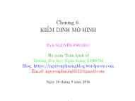 Bài giảng Kinh tế lượng - Chương 6: Kiểm định mô hình - Nguyễn Phương