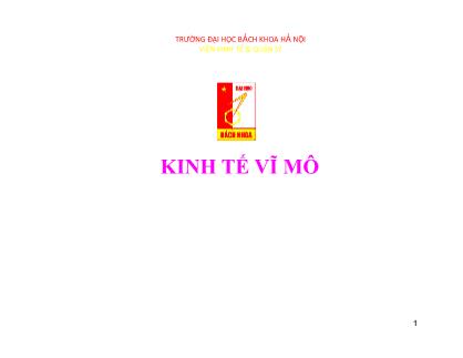 Bài giảng Kinh tế vĩ mô - Chương 11: Nền kinh tế mở