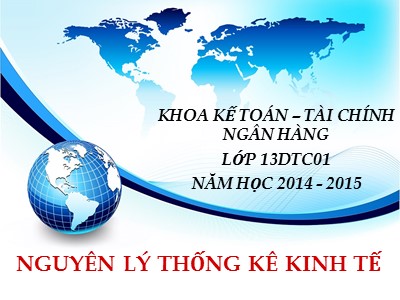Bài giảng môn Nguyên lý thống kê kinh tế - Chương 2: Thu thập dữ liệu thống kê