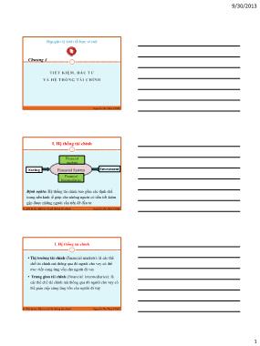 Bài giảng Nguyên lý kinh tế học vĩ mô - Chương 4: Tiết kiệm, đầu tư và hệ thống tài chính - Nguyễn Thị Thùy Vinh