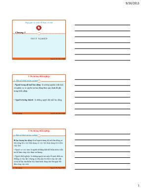 Bài giảng Nguyên lý kinh tế học vĩ mô - Chương 5: Thất nghiệp - Nguyễn Thị Thùy Vinh