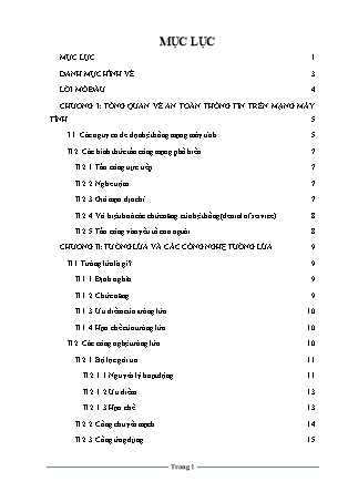 Bài giảng Tìm kiểu về tường lửa - Áp dụng đối với sản phẩm tường lửa
