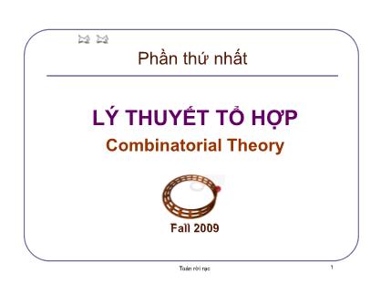 Bài giảng Toán rời rạc - Chương 1: Bài toán đếm