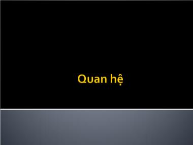 Bài giảng Toán tin - Chương 2: Quan hệ