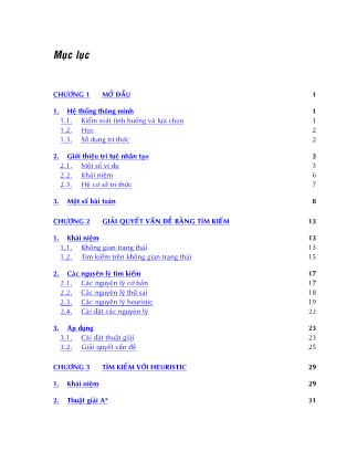 Bài giảng Trí tuệ nhân tạo (Bản mới)