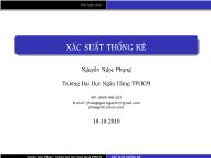 Bài giảng Xác suất thống kê - Bài 5: Biến ngẫu nhiên - Nguyễn Ngọc Phụng