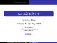 Bài giảng Xác suất thống kê - Bài 6: Các giá trị đặc trưng của biến ngẫu nhiên - Nguyễn Ngọc Phụng