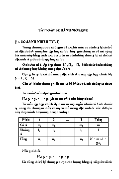 Bài toán so sánh mở rộng