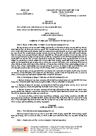 Bộ luật Tố tụng dân sự