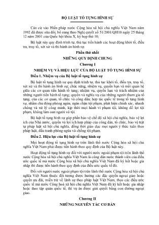 Bộ luật tố tụng hình sự (Mới)