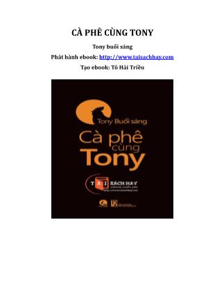 Cà phê cùng Tony