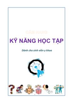 Cẩm nang Kỹ năng học tập - Dành cho sinh viên y khoa