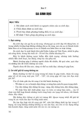 Chăm sóc sức khỏe phụ nữ (Phần 2)