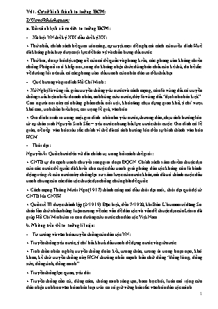 Đề cương ôn tập môn Tư tưởng Hồ Chí Minh (Bản đẹp)