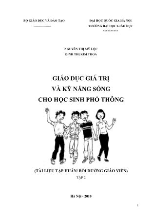 Giáo dục giá trị và kỹ năng sống cho học sinh phổ thông - Tập 2