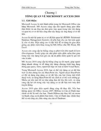 Giáo trình Access 2010