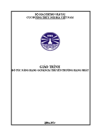 Giáo trình Bổ túc nâng hạng GCNKNCM thuyền trưởng hạng nhất