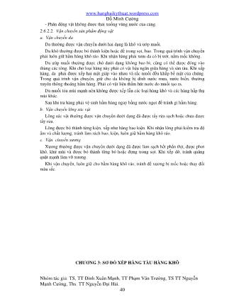 Giáo trình Bốc xếp hàng hóa (Phần 2)