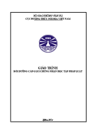 Giáo trình Bồi dưỡng cấp giấy chứng nhận học tập pháp luật