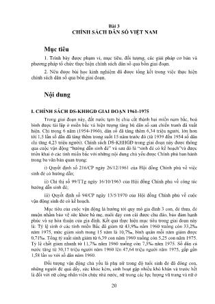 Giáo trình Chính sách dân số (Phần 2)