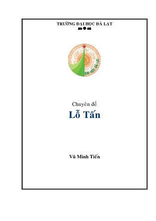 Giáo trình Chuyên đề Lỗ Tấn (Phần 1)