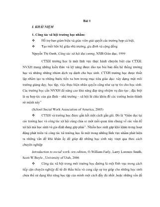 Giáo trình Công tác xã hội (Mới nhất)