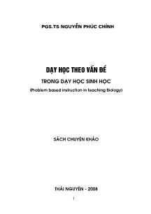 Giáo trình Dạy học theo vấn đề trong dạy học sinh học (Phần 1)
