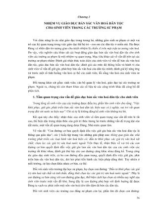 Giáo trình Giáo dục bản sắc văn hóa dân tộc cho sinh viên sư phạm