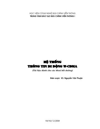 Giáo trình Hệ thống thông tin di động W-CDMA