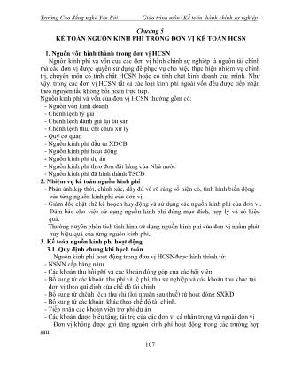 Giáo trình Kế toán hành chính sự nghiệp (Phần 2)