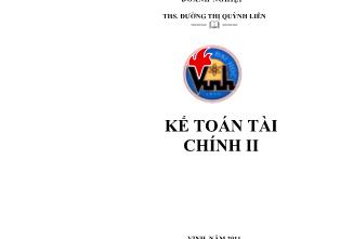 Giáo trình Kế toán tài chính II (Phần 1)