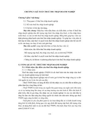 Giáo trình Kế toán thuế (Phần 2)