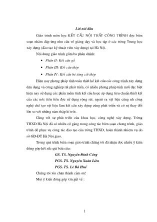 Giáo trình Kết cấu nội thất công trình