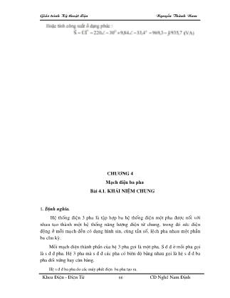 Giáo trình Kỹ thuật điện - Nguyễn Thành Nam (Phần 2)