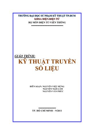 Giáo trình Kỹ thuật truyền số liệu