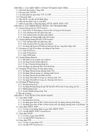 Giáo trình Lập trình mạng (Phần 1)