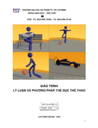 Giáo trình Lý luận và phương pháp thể dục thể thao (Phần 1)