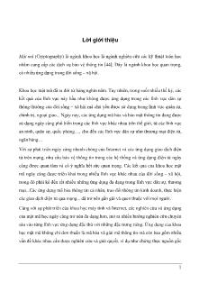 Giáo trình Mã hóa và ứng dụng