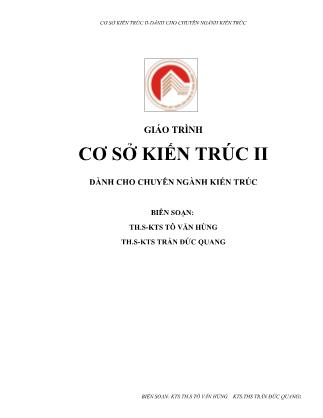 Giáo trình môn Cơ sở kiến trúc II