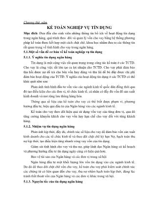 Giáo trình môn Kế toán ngân hàng (Phần 2)