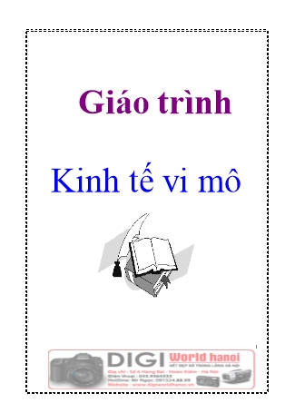 Giáo trình môn Kinh tế vi mô