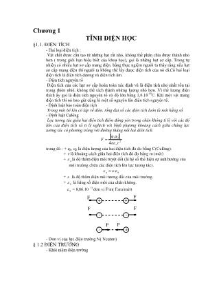 Giáo trình môn Kỹ thuật điện (Phần 1)