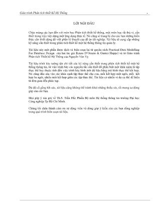 Giáo trình môn Phân tích thiết kế hệ thống