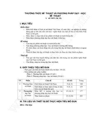 Giáo trình Mỹ thuật và phương pháp dạy học mỹ thuật (Phần 2)
