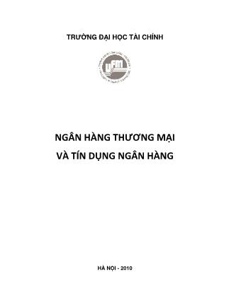 Giáo trình Ngân hàng thương mại và tín dụng ngân hàng