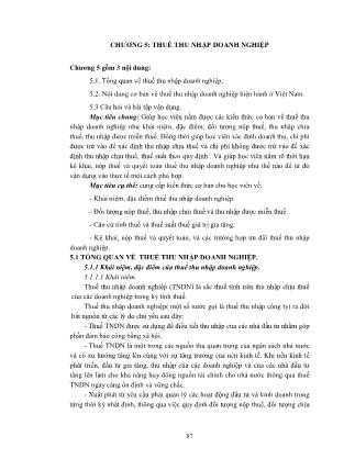 Giáo trình Nghiệp vụ thuế (Phần 2)