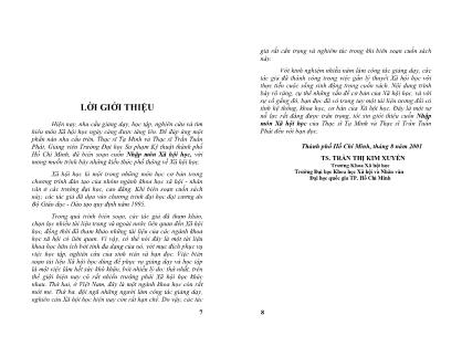 Giáo trình Nhập môn xã hội học (Phần 1)