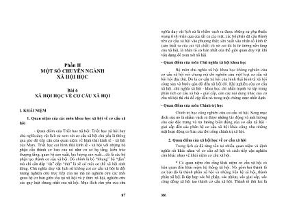 Giáo trình Nhập môn xã hội học (Phần 2)